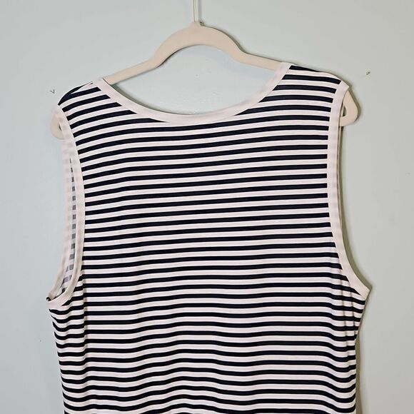 Striped sleeveless dress.  Blue/white, size 3XL. - Picture 5 of 5